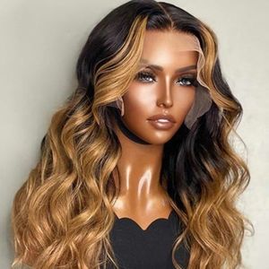 Pre-Plucked Brown Blonde Human Hair  Lace Wig!!